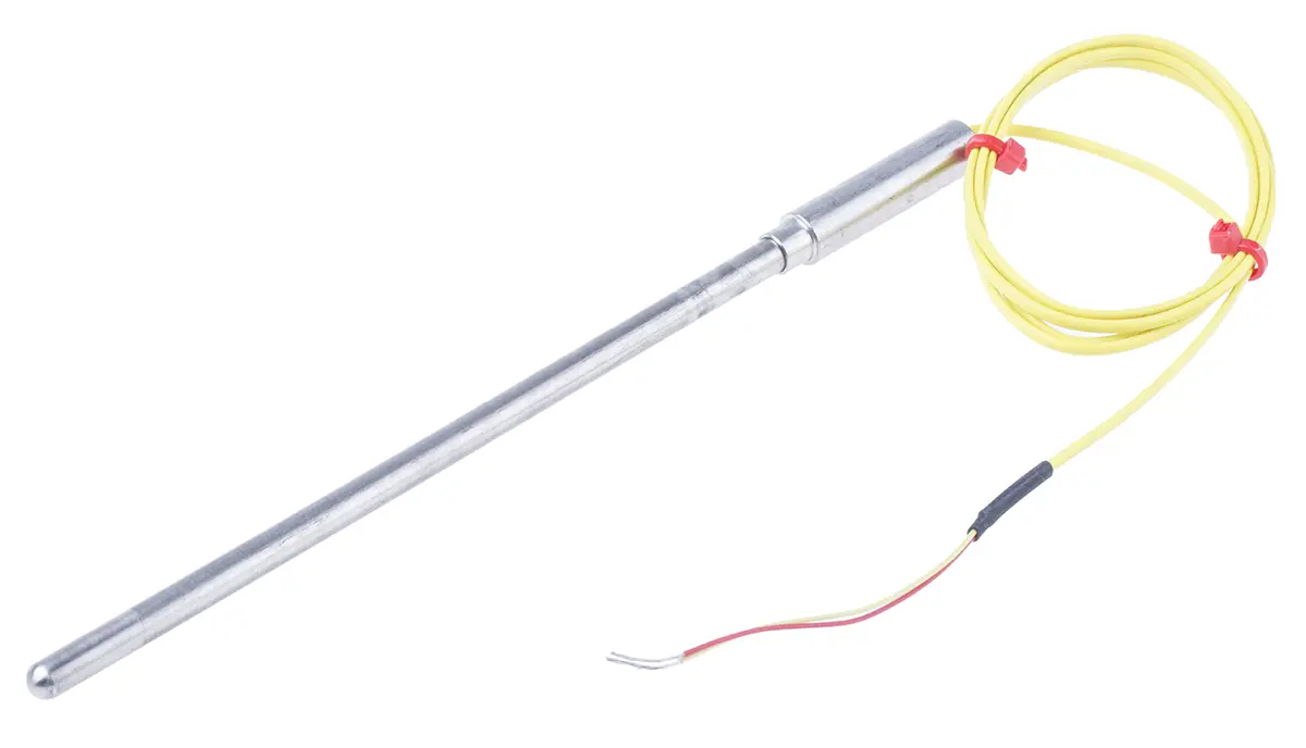 Produktfoto 1 von RS PRO Edelstahl Mineralisoliertes Thermoelement Typ K, Ø 6mm x 150mm → +1100°C