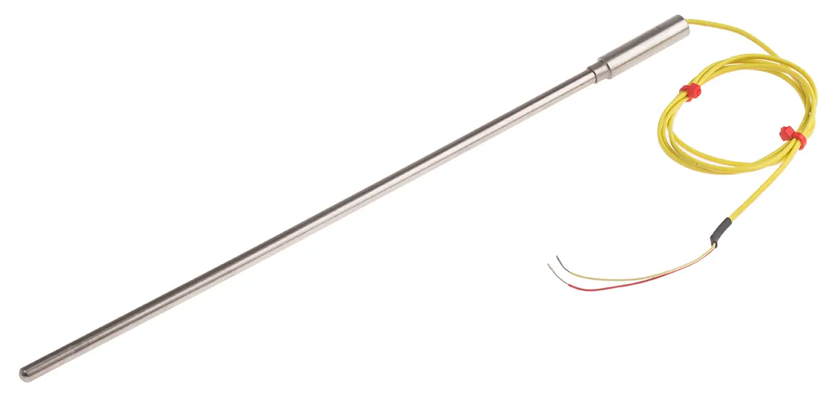 Produktfoto 1 von RS PRO Edelstahl Mineralisoliertes Thermoelement Typ K, Ø 6mm x 250mm → +1100°C