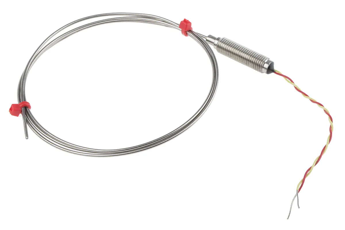 Produktfoto 1 von RS PRO Inconel Mineralisoliertes Thermoelement Typ K, Ø 1.5mm x 1m → +1100°C