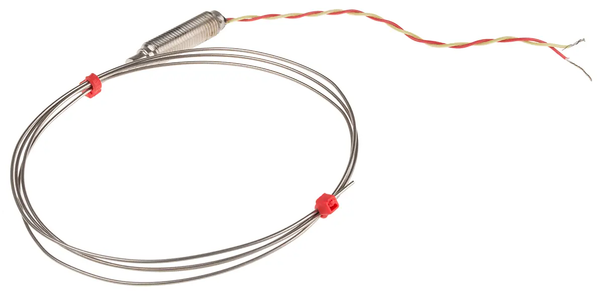 Produktfoto 1 von RS PRO Inconel Mineralisoliertes Thermoelement Typ K, Ø 1mm x 1m → +750°C