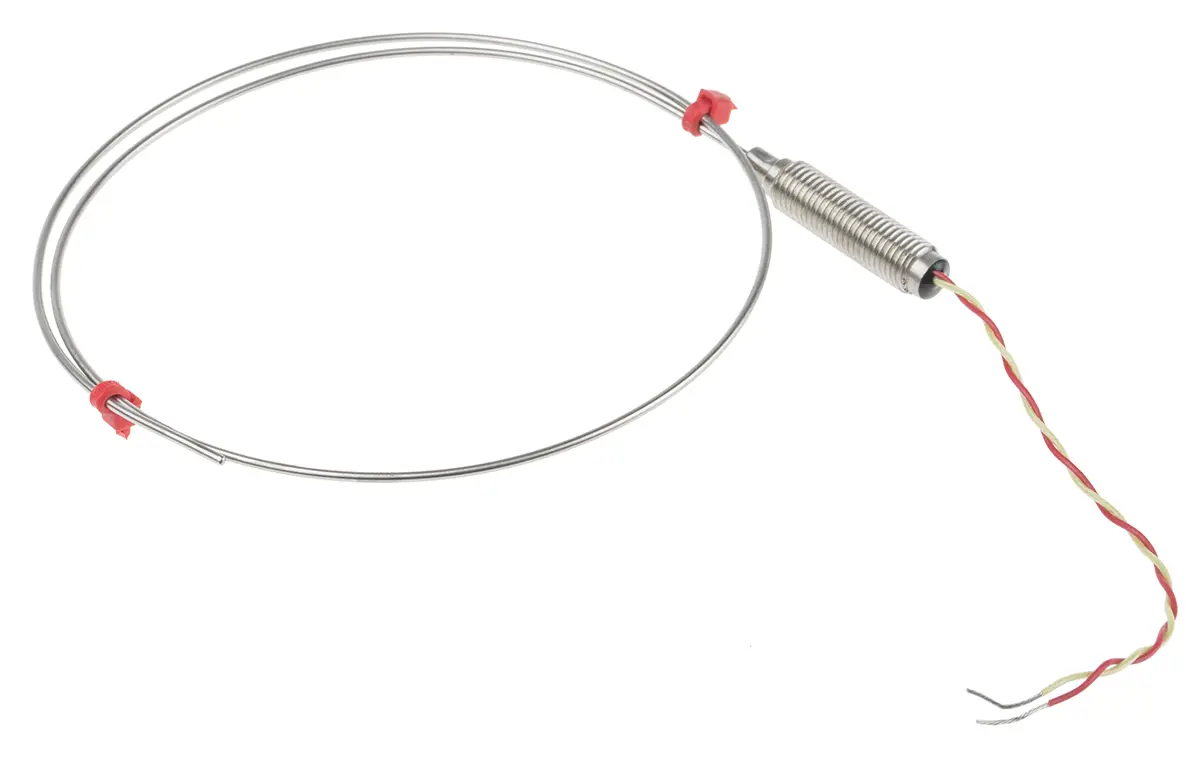 Produktfoto 1 von RS PRO Inconel Mineralisoliertes Thermoelement Typ K, Ø 1.5mm x 500mm → +1100°C