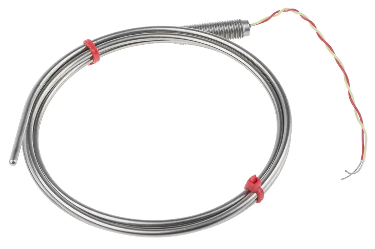 Produktfoto 1 von RS PRO Inconel Mineralisoliertes Thermoelement Typ K, Ø 3mm x 1m → +1100°C