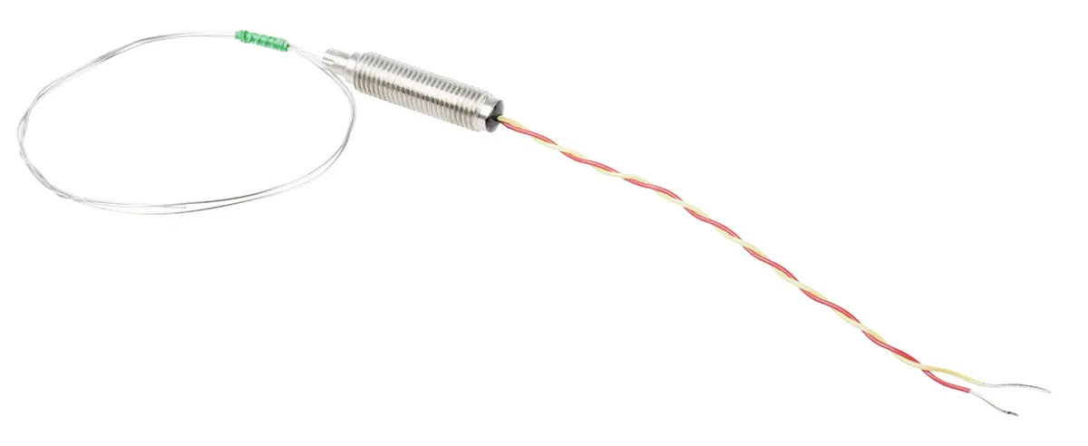 Produktfoto 1 von RS PRO Edelstahl Mineralisoliertes Thermoelement Typ K, Ø 0.5mm x 500mm -40°C → +750°C