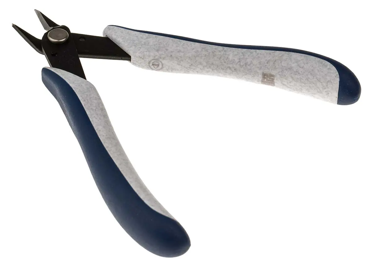 RS PRO ESD-Sicherheit Glatt Mikroscherung 123 mm / Backen 19mm, Schneidleistung 1 mm