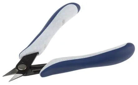 Produktfoto 1 von RS PRO ESD-Sicherheit Winkel Seitenschneider Schließer (NO) 130mm / Backen 20mm, Schneidleistung 0.8 mm