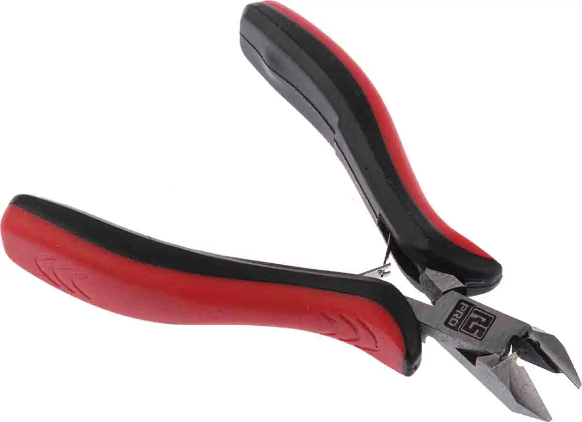 Produktfoto 1 von RS PRO VDE 1000V zugelassen Seitlich Seitenschneider 114 mm / Backen 13mm, Schneidleistung 1.3 mm