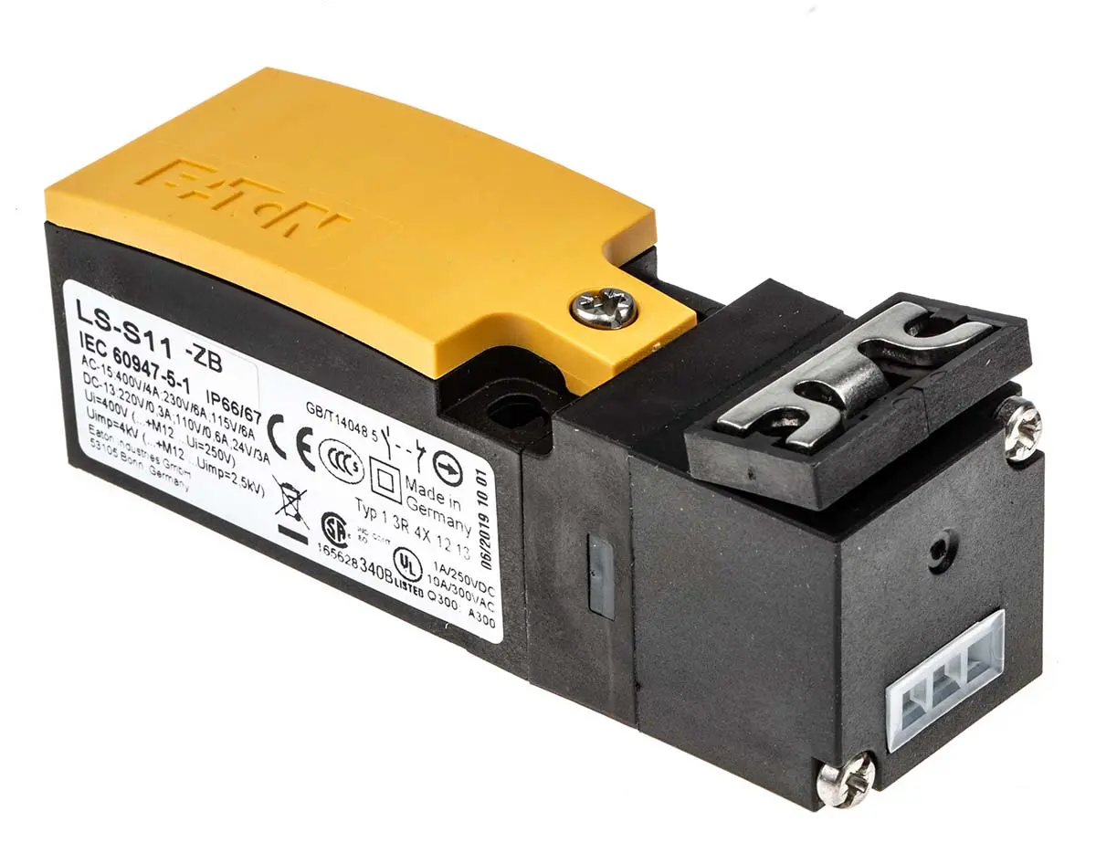 Produktfoto 1 von Eaton Endschalter, Schlüssel, Schließer/Öffner, IP 65, 24 V ac 10A Anschluss Kabel