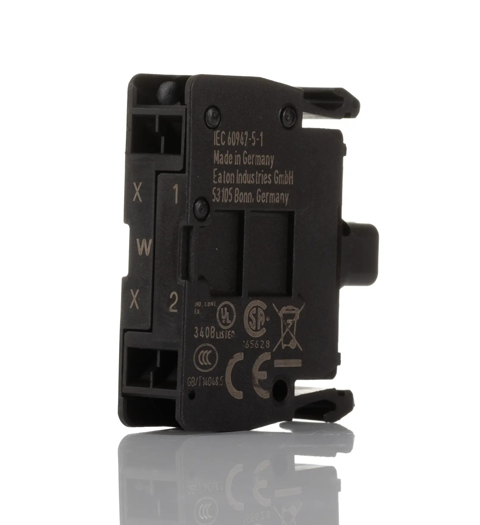 Produktfoto 1 von Eaton M22 LED-Block Anzeigenblock LED Weiß beleuchtet 12V ac/dc, 30 V ac/dc Zugfederklemme