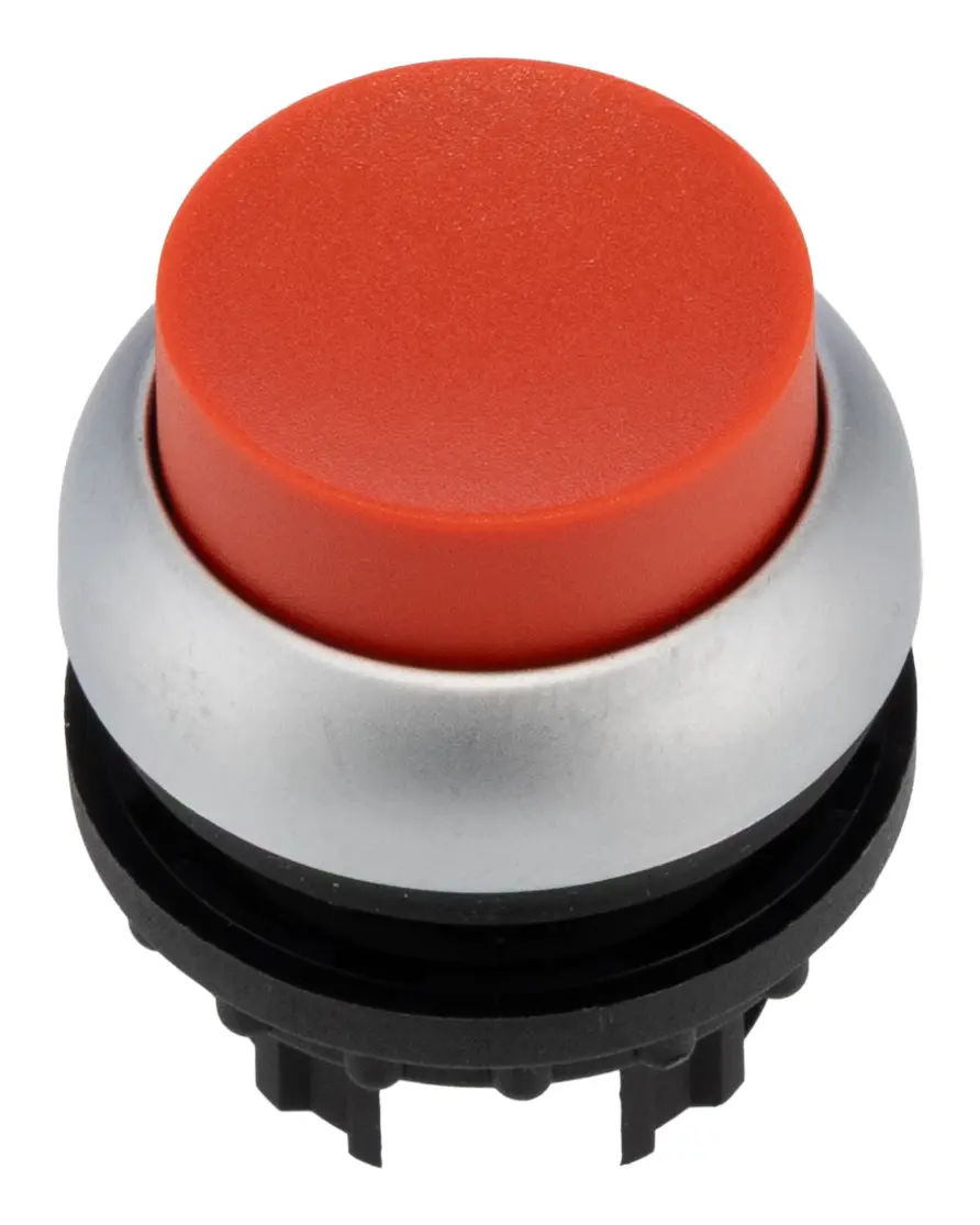 Produktfoto 1 von Eaton RMQ Titan M22 Drucktastenkopf Ø 22 mm, Rot Tastend Rund Rund Kunststoff, IP67