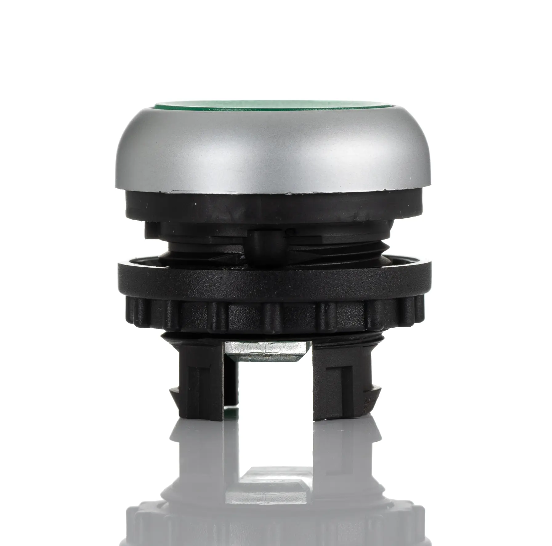 Produktfoto 1 von Eaton M22 Drucktastenkopf Ø 22 mm, Grün Tastend Rund Rund Kunststoff, IP67