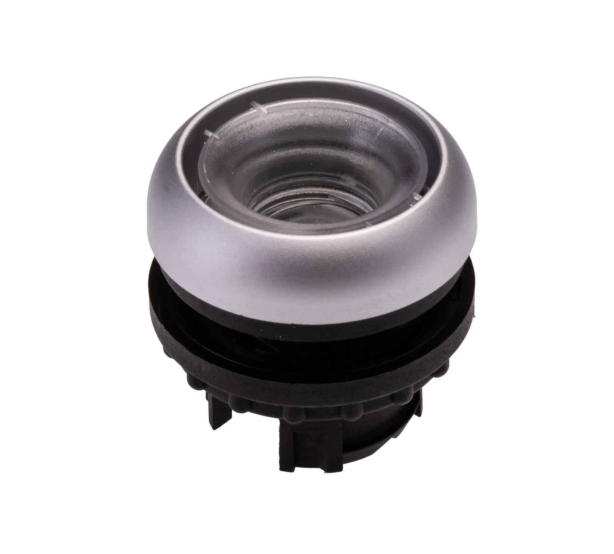 Produktfoto 1 von Eaton M22 Drucktastenkopf Ø 22 mm, Silber Tastend Rund Rund Kunststoff, IP67