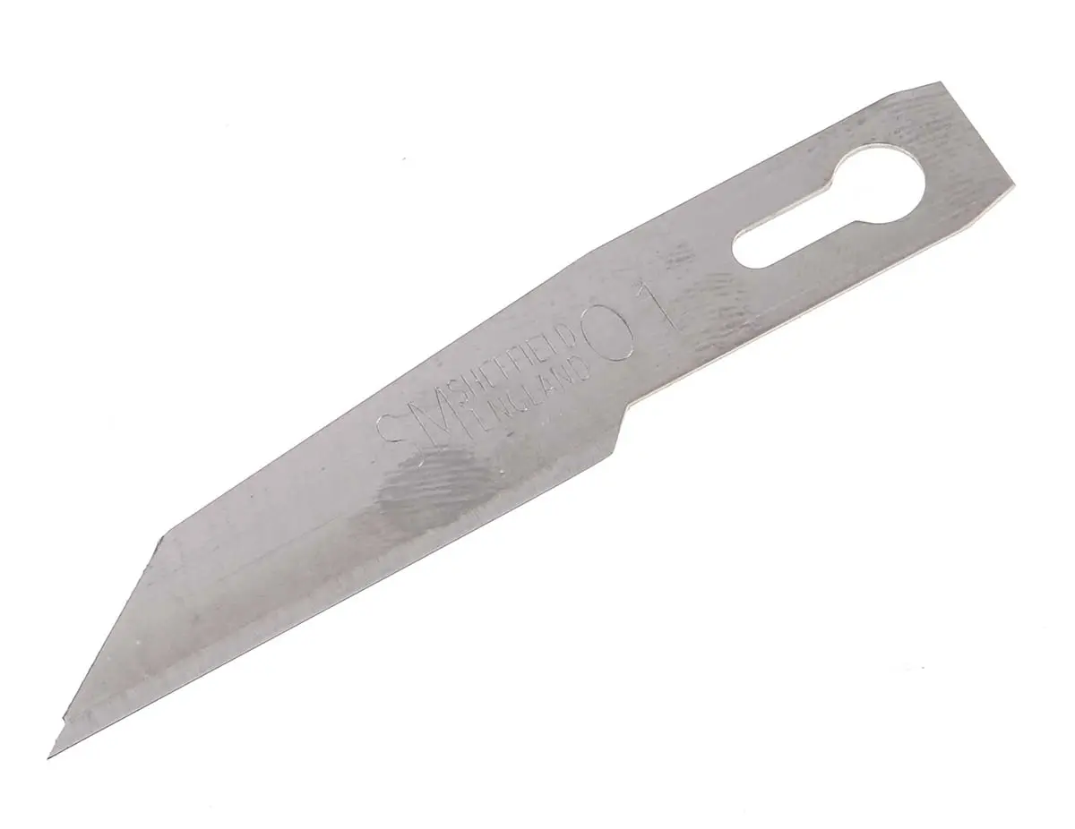 Produktfoto 1 von Swann-Morton Skalpellklinge SM01 Flach Kohlenstoffstahl Robust 50-teilig