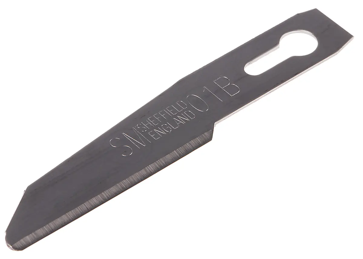 Produktfoto 1 von Swann-Morton Skalpellklinge SM01B Flach Kohlenstoffstahl Robust 50-teilig