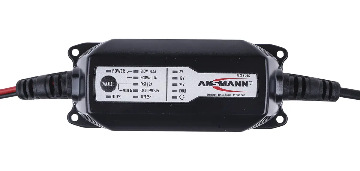 Produktfoto 1 von Ansmann ALCT 6-24/2 Akkuladegerät, 12 V, 6 V, 24 V Bleiakku/2 A