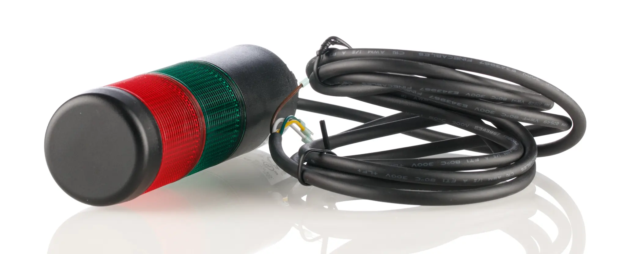 Produktfoto 1 von Werma Kompakt LED Signalturm 2-stufig Linse Rot/Grün LED Rot/Grün + Dauer 141mm