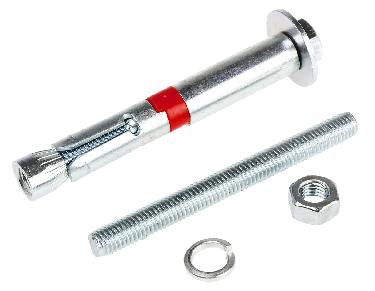 Produktfoto 1 von RS PRO Betonschraube M8 x 80 mm Stärke 10 mm max. Stahl 12 mm
