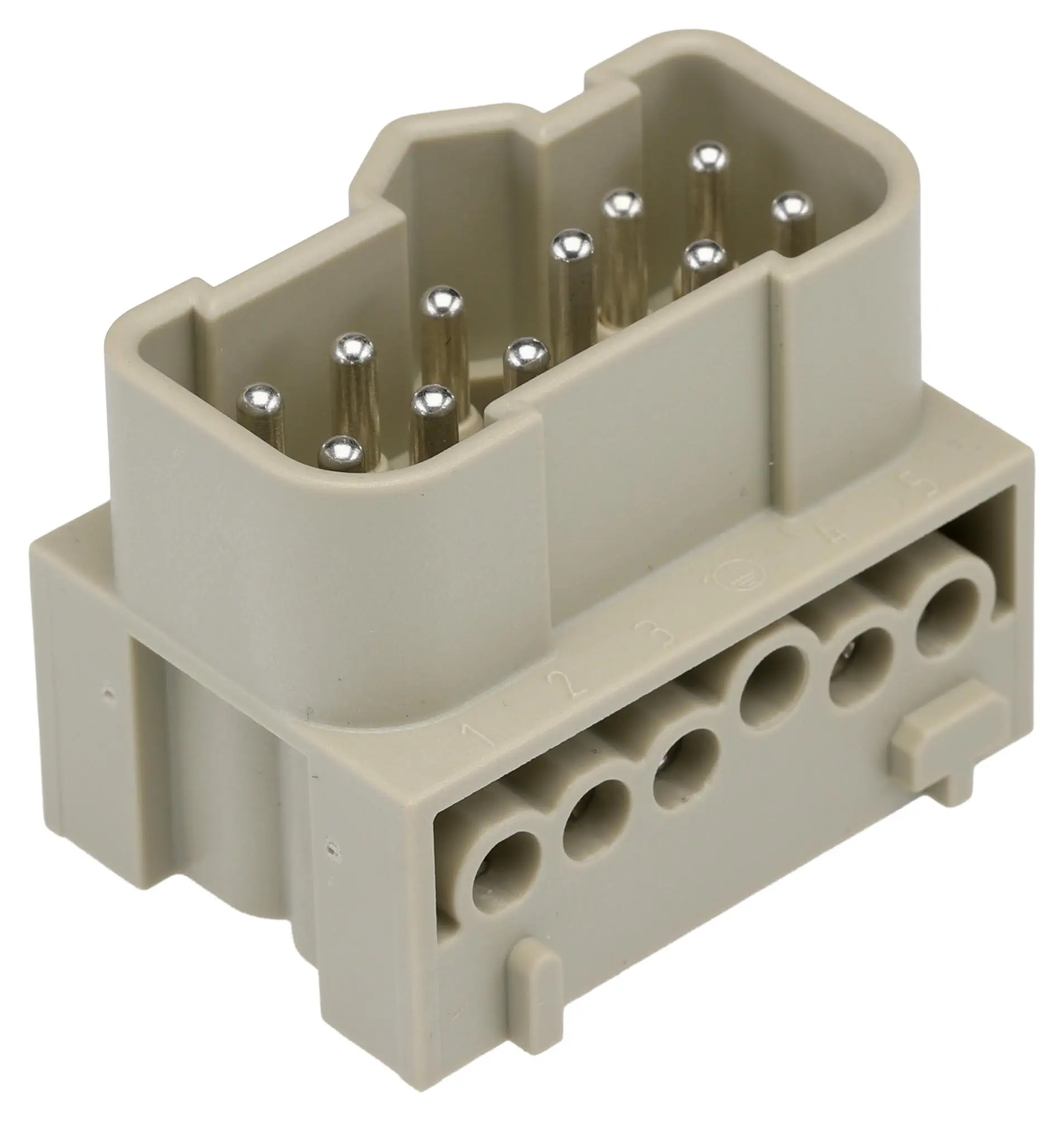 Produktfoto 1 von HARTING Han-Eco Industrie-Steckverbinder Kontakteinsatz, 10-polig 16A Stecker, Schrauben
