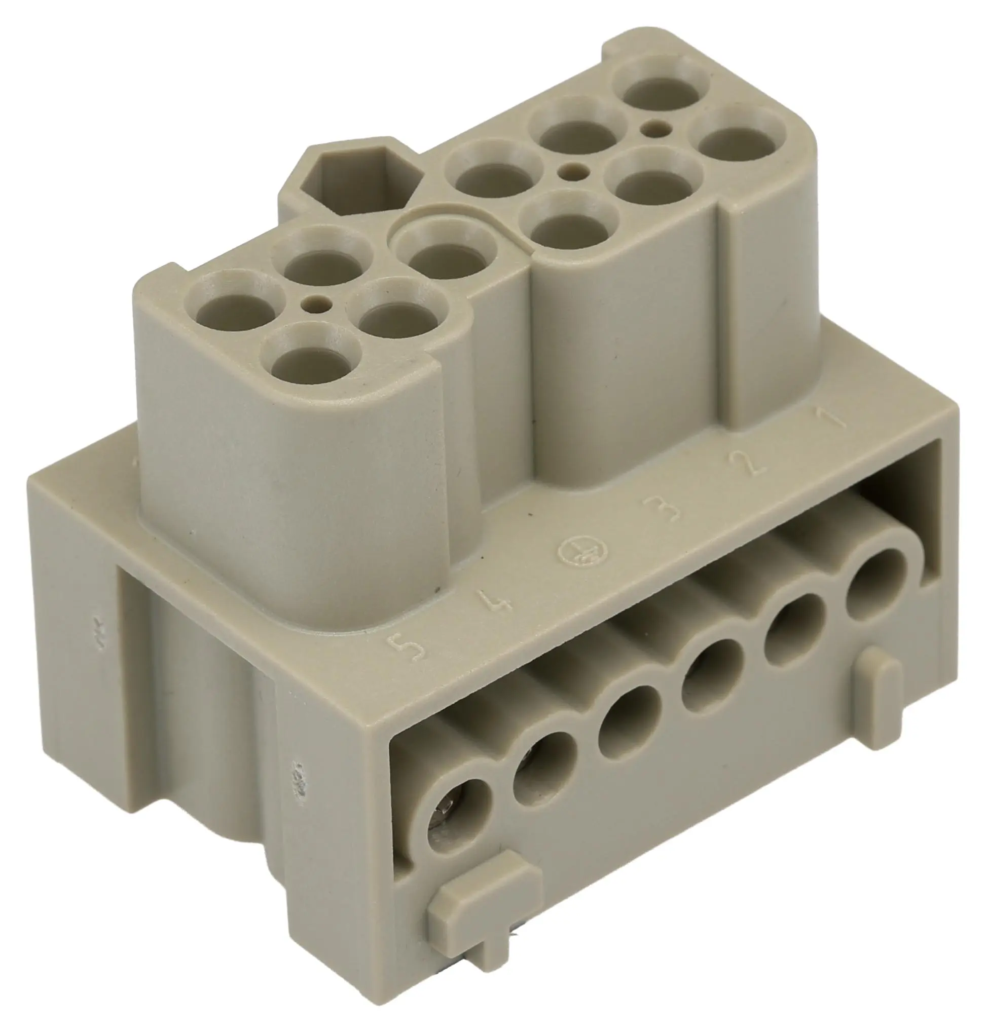 Produktfoto 1 von HARTING Han-Eco Industrie-Steckverbinder Kontakteinsatz, 10-polig 16A Buchse, Schrauben