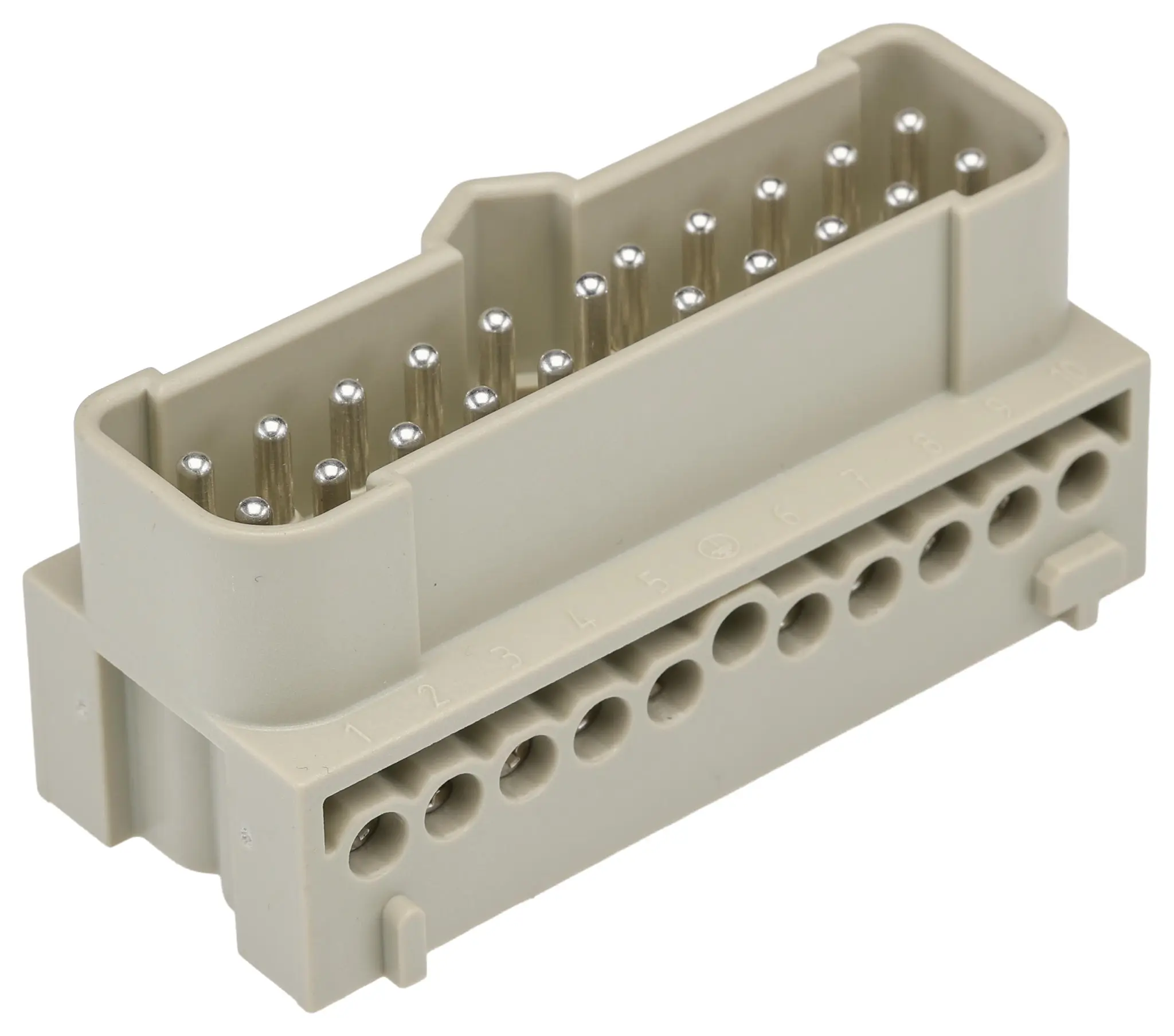 Produktfoto 1 von HARTING Han-Eco Industrie-Steckverbinder Kontakteinsatz, 20-polig 16A Stecker, Schrauben