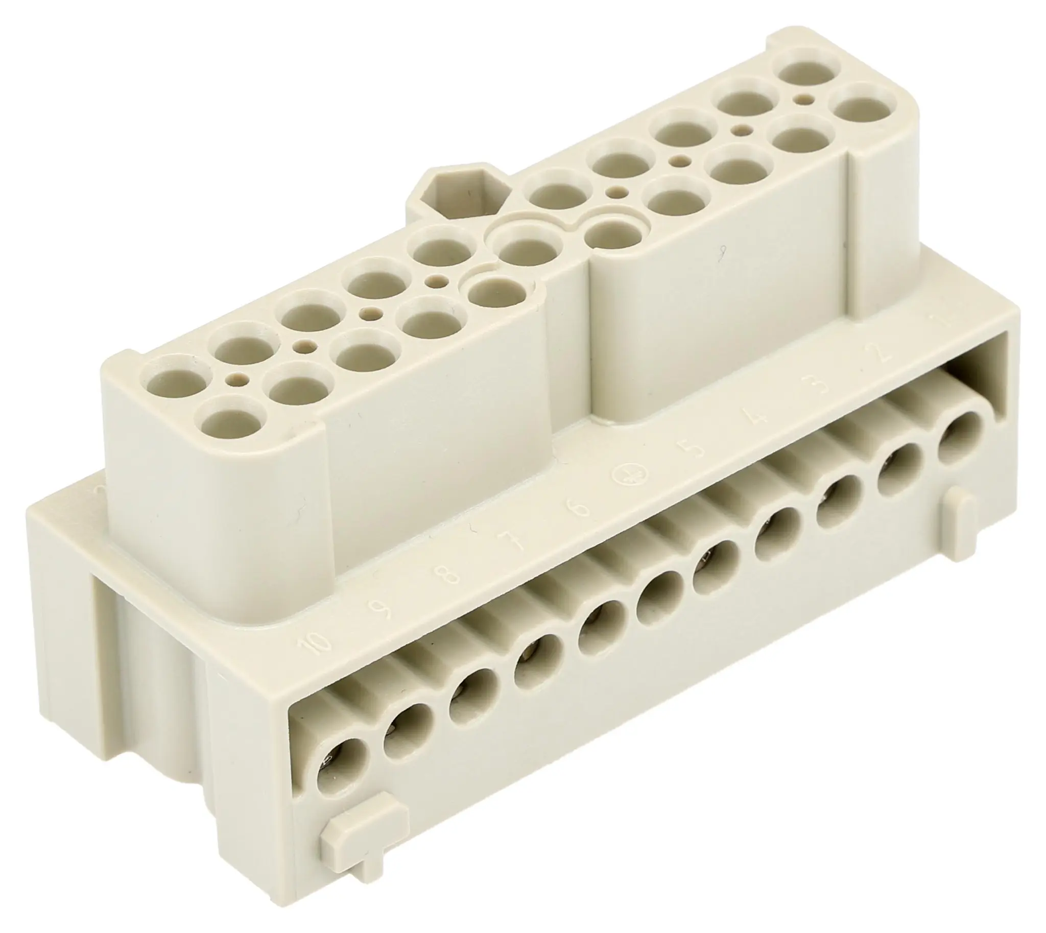 Produktfoto 1 von HARTING Han-Eco Industrie-Steckverbinder Kontakteinsatz, 20-polig 16A Buchse, Schrauben