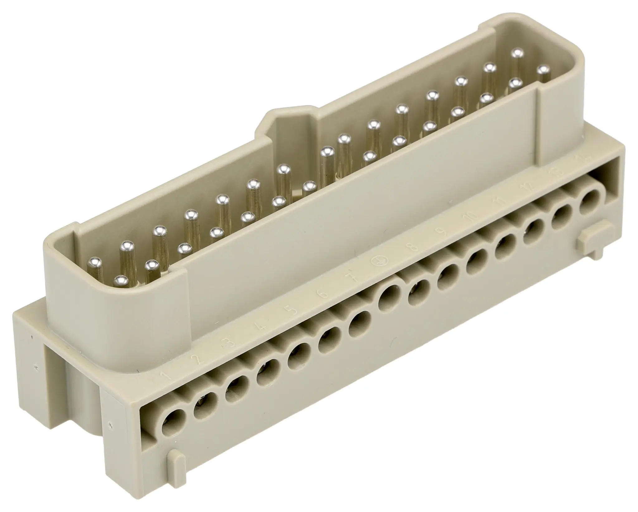 Produktfoto 1 von HARTING Han-Eco Industrie-Steckverbinder Kontakteinsatz, 28-polig 16A Stecker, Schrauben