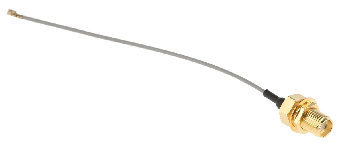 Produktfoto 1 von Molex 89761 Koaxialkabel Buchse, 50 Ω Buchse, 100 mm, SMA / MCRF, Grau