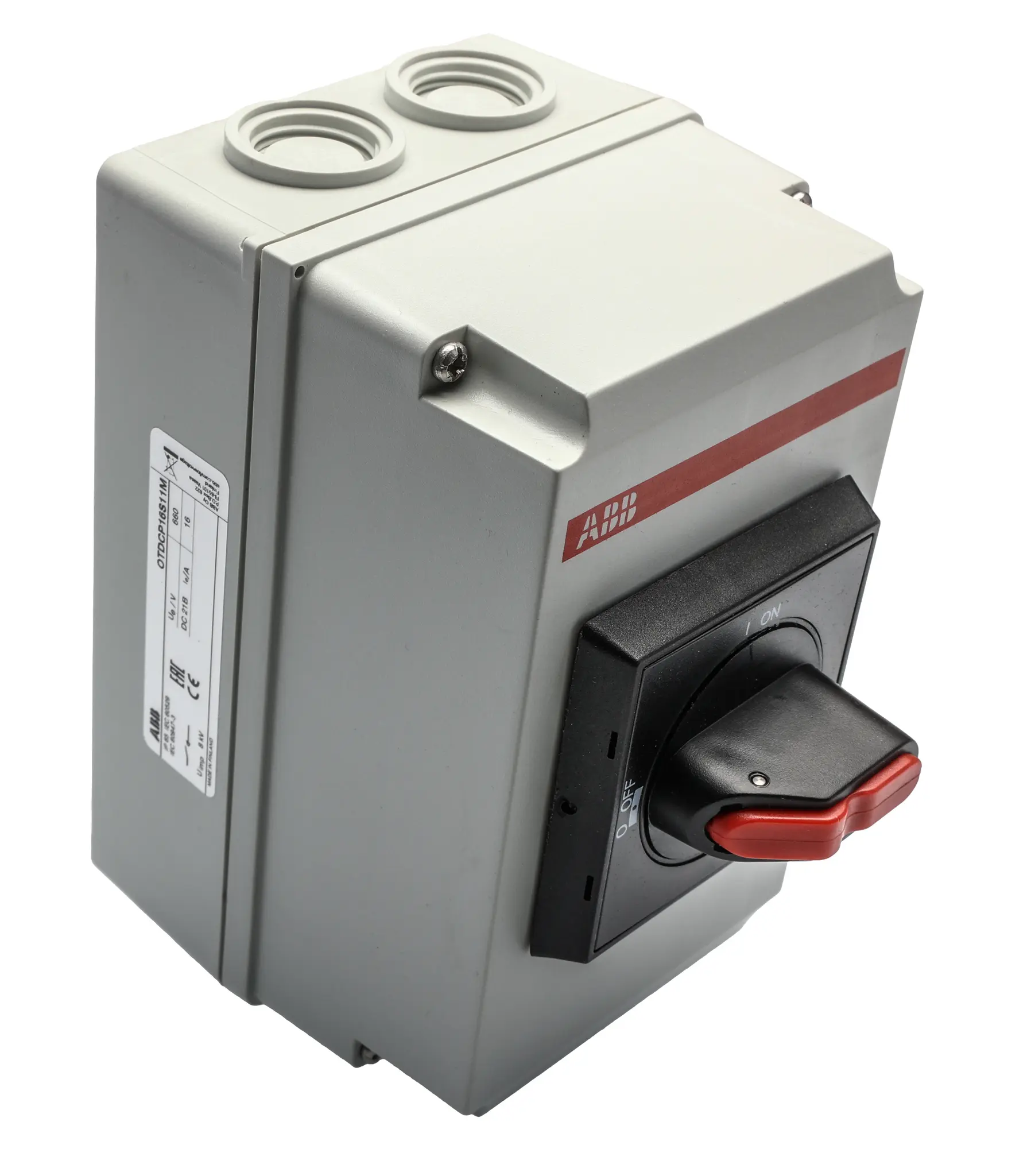 Produktfoto 1 von ABB OTDCP Trennschalter 2-polig Basis 16A 75 kW Schwarz IP65