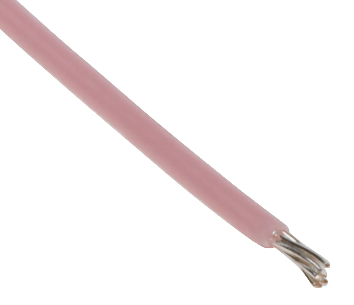 Produktfoto 1 von RS PRO Einzeladerleitung 0,12 mm², 26 AWG 25m Rosa PTFE isoliert Ø 0.8mm 7/0,15 mm Litzen