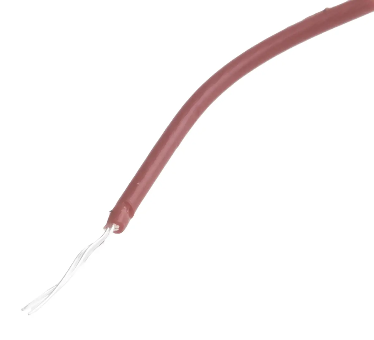 Produktfoto 1 von RS PRO Einzeladerleitung 0,22 mm², 24 AWG 100m Braun PTFE isoliert Ø 1.2mm 7/0,2 mm Litzen