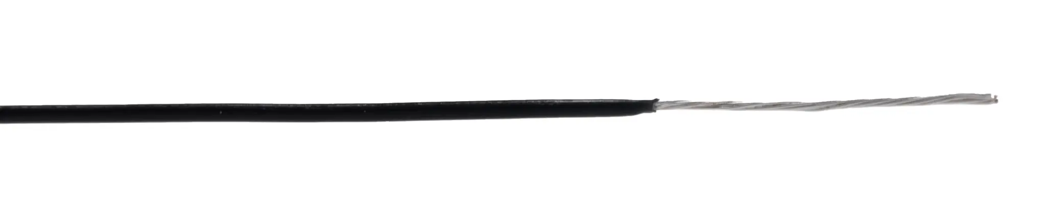 Produktfoto 1 von Alpha Wire Hookup Wire TEFLON Schaltdraht 0.06 mm², 30 AWG 30 m Schwarz Ø 0.61 mm 7 Litzen Polytetrafluorethylen
