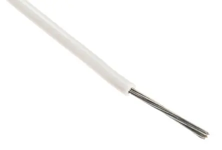 Produktfoto 1 von Alpha Wire Hookup Wire PVC Schaltdraht 0.35 mm², 22 AWG 305 m Weiß Ø 1.57 mm 7 Litzen Polyvinylchlorid