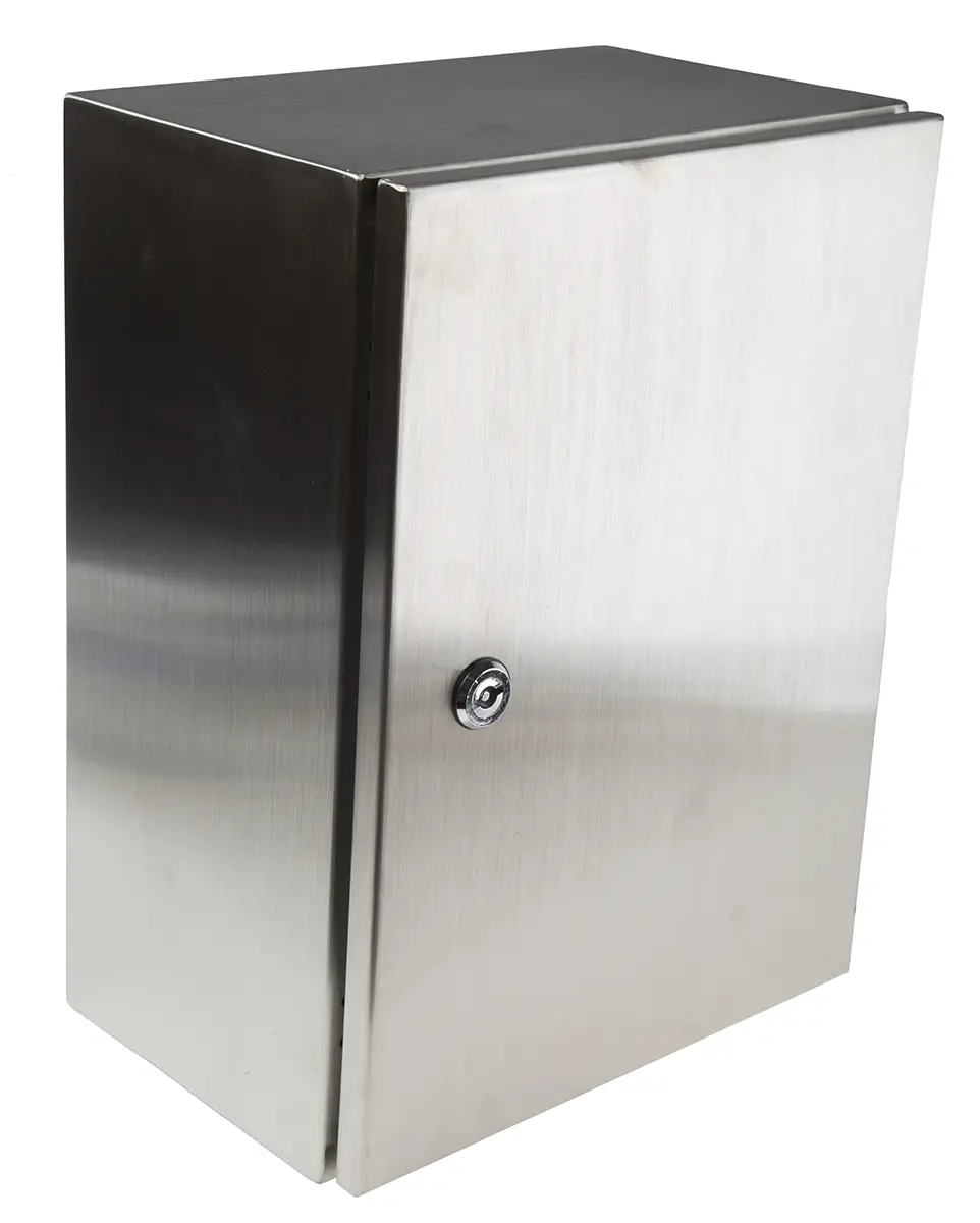 RS PRO Edelstahl 304 Wandanschlusskasten farblos IP66, HxBxT 400 mm, 300 mm x 200 mm