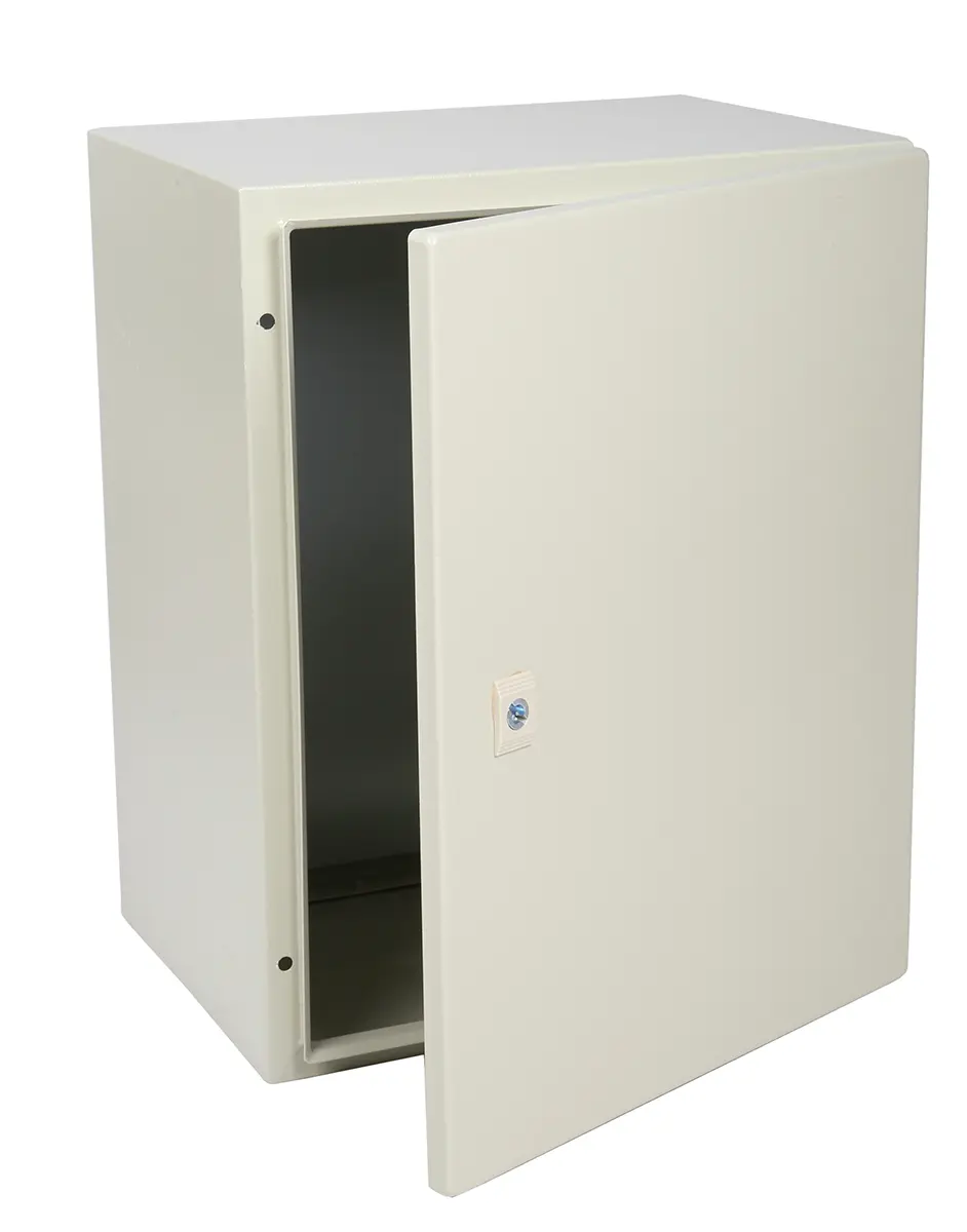 Produktfoto 1 von RS PRO Stahl Wandanschlusskasten RAL 7032 IP66, HxBxT 500 mm, 400 mm x 300 mm