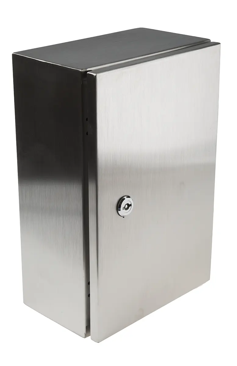 Produktfoto 1 von RS PRO Edelstahl 304 Wandanschlusskasten farblos IP66, HxBxT 500 mm, 400 mm x 250 mm