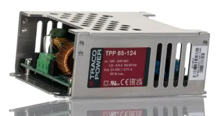 Produktfoto 1 von TRACOPOWER TPP 65 Schaltnetzteil 1 24V dc 65 W, Fahrgestell 370 V dc, 264V ac