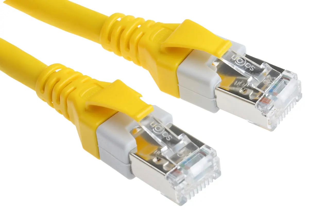 Produktfoto 1 von HARTING Cat5e Ethernet-Kabel, 20 m, Gelb, A RJ45 Stecker, B RJ45 Stecker, Polyurethan Abgeschirmt