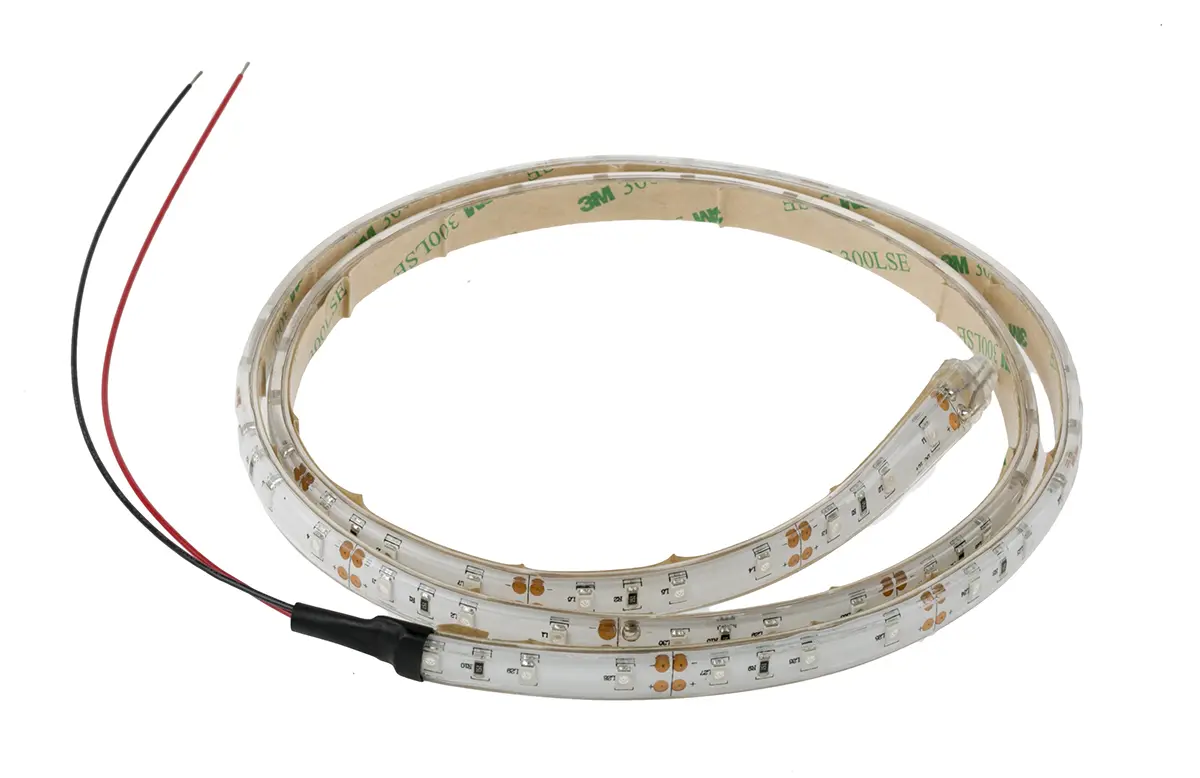 Produktfoto 1 von RS PRO LS LED-Streifen 4000k, Grün, 1 m x 10 mm 12V 60LEDs/M, 350 lm/m IP65 4.8 W/M