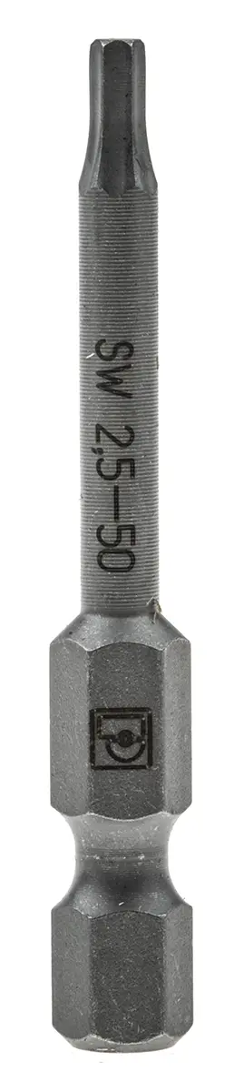 Produktfoto 1 von Phoenix Contact 2.5 mm 2.5 mm Sechskant Schraubbit, Sechskant Gehärtet, 5-teilig, 50 mm
