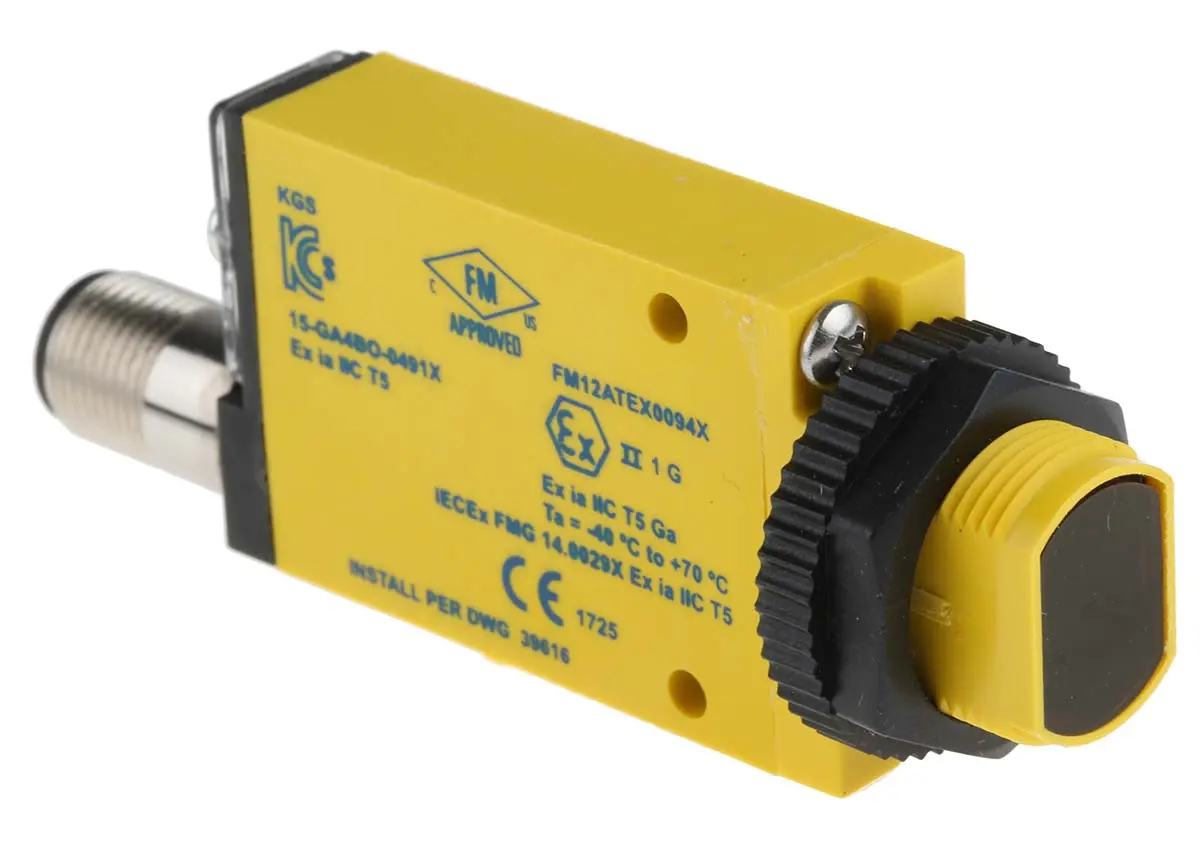 Banner Kubisch Optischer Sensor, Reflektierend, Bereich 2 m, M12-Steckverbinder