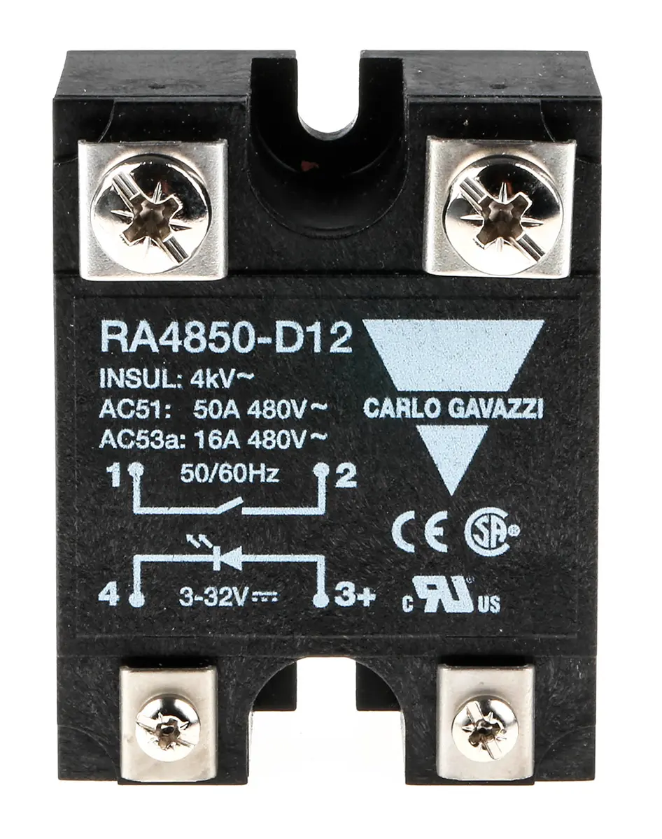 Produktfoto 1 von Carlo Gavazzi Panel Halbleiterausgang, SPST 530 V ac 32V / 50 A