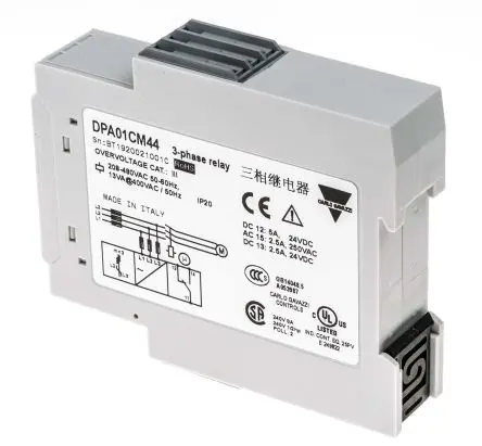 Produktfoto 1 von Carlo Gavazzi DPA01 Überwachungsrelais 3-phasig, 1-poliger Umschalter DIN-Hutschiene