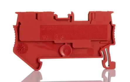 Produktfoto 1 von Phoenix Contact PT 1.5/S-TWIN RD Anschlussklemmenblock für Durchkontaktierung Rot Einsteck-Anschluss, Raster 3.5 mm