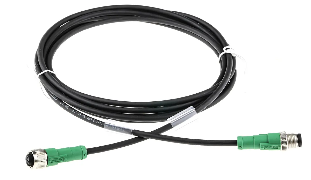 Produktfoto 1 von Phoenix Contact SAC, 5-polig Sensor-Betätigungselementkabel, M12 Stecker 5 / M12 Buchse, Länge 3 m