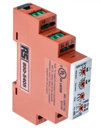 Produktfoto 1 von Broyce Control L Überwachungsrelais 3-phasig, 1-poliger Umschalter DIN-Hutschiene