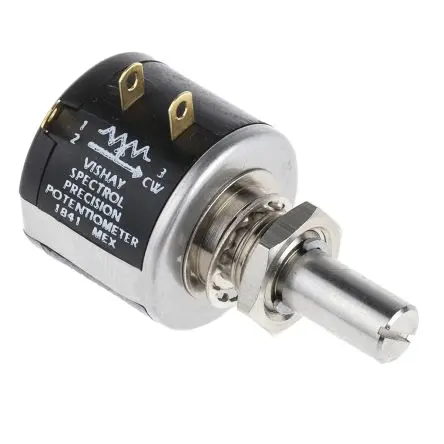 Produktfoto 1 von Vishay 534 Buchse Drehen Potenziometer 10 kΩ 5 % / 2 W, Schaft-Ø 6.35 mm