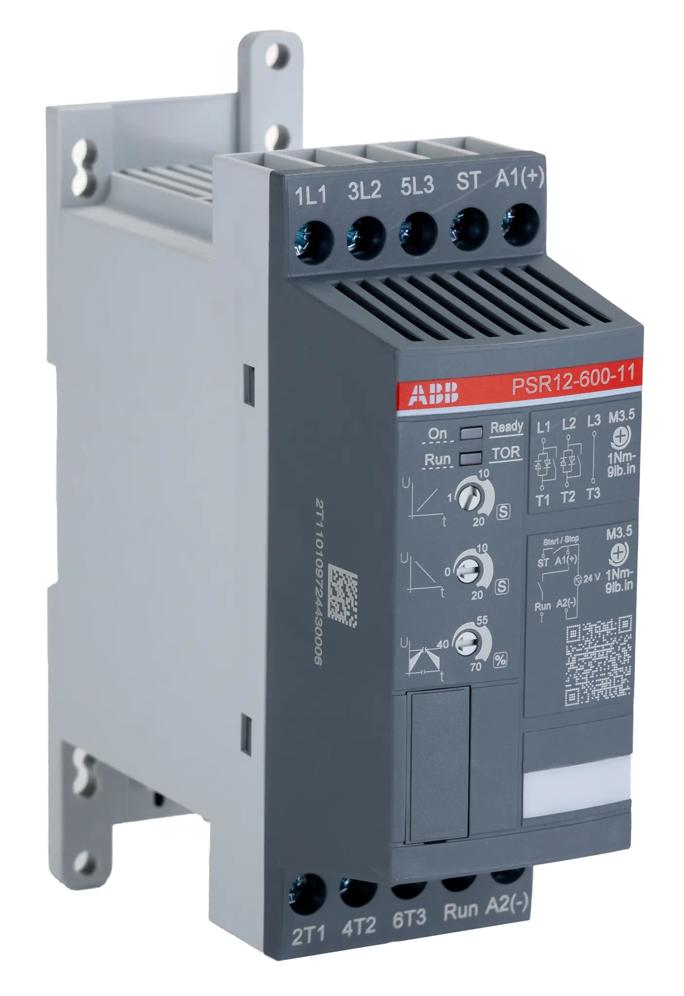 Produktfoto 1 von ABB PSR Sanftstarter 3-phasig 5,5 kW, 600 V / 12 A