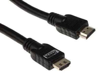 Produktfoto 1 von RS PRO HDMI 2.0 HDMI-Kabel A HDMI Stecker B HDMI Stecker, 10 m, Schwarz