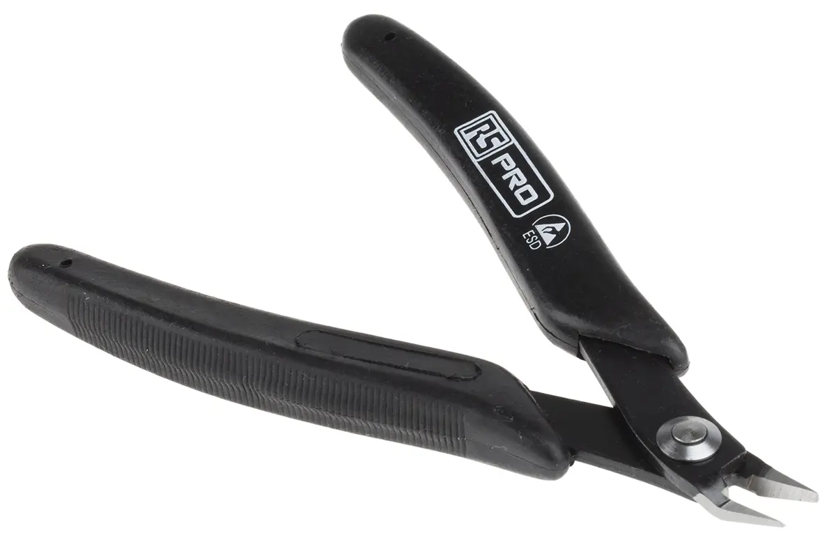 Produktfoto 1 von RS PRO VDE 1000V zugelassen ESD-Sicherheit Seitenschneider Schließer (NO) 12 mm / Backen 8mm, Schneidleistung 1.3 mm
