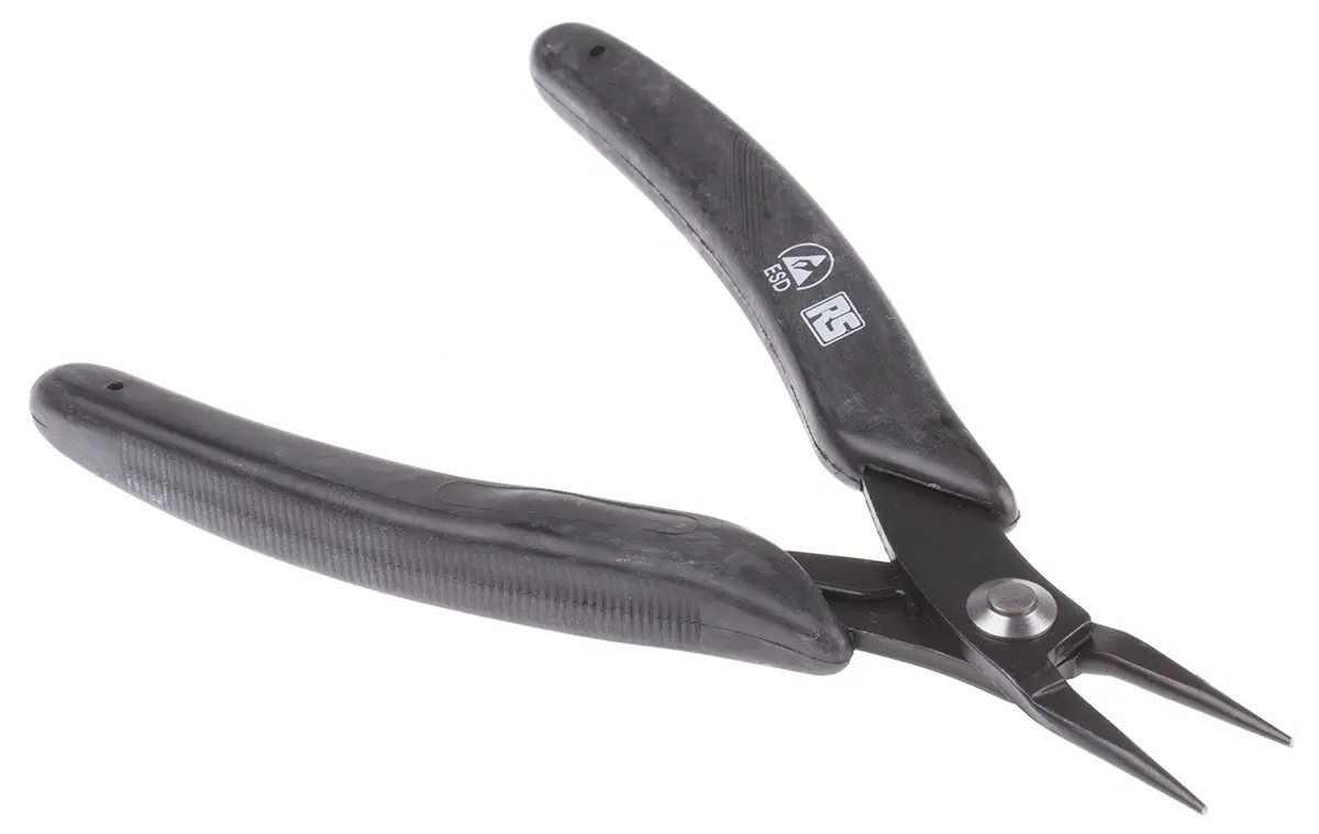 Produktfoto 1 von RS PRO Rundzange 140 mm ESD-Sicherheit Schließer (NO)