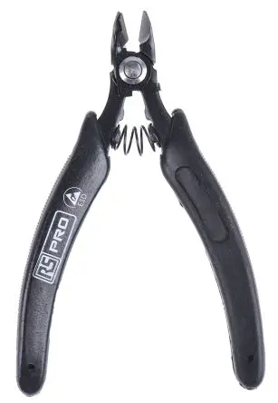 Produktfoto 1 von RS PRO VDE 1000V zugelassen ESD-Sicherheit Seitlich Seitenschneider Schließer (NO) 127mm, Schneidleistung 1.6 mm